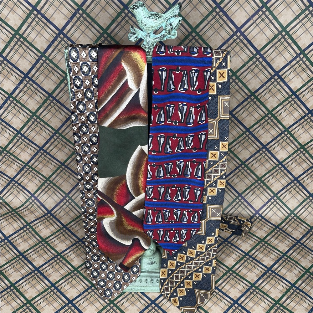 Hardy Amies AKM Henri Christian J Garcia Silk Tie Bundle